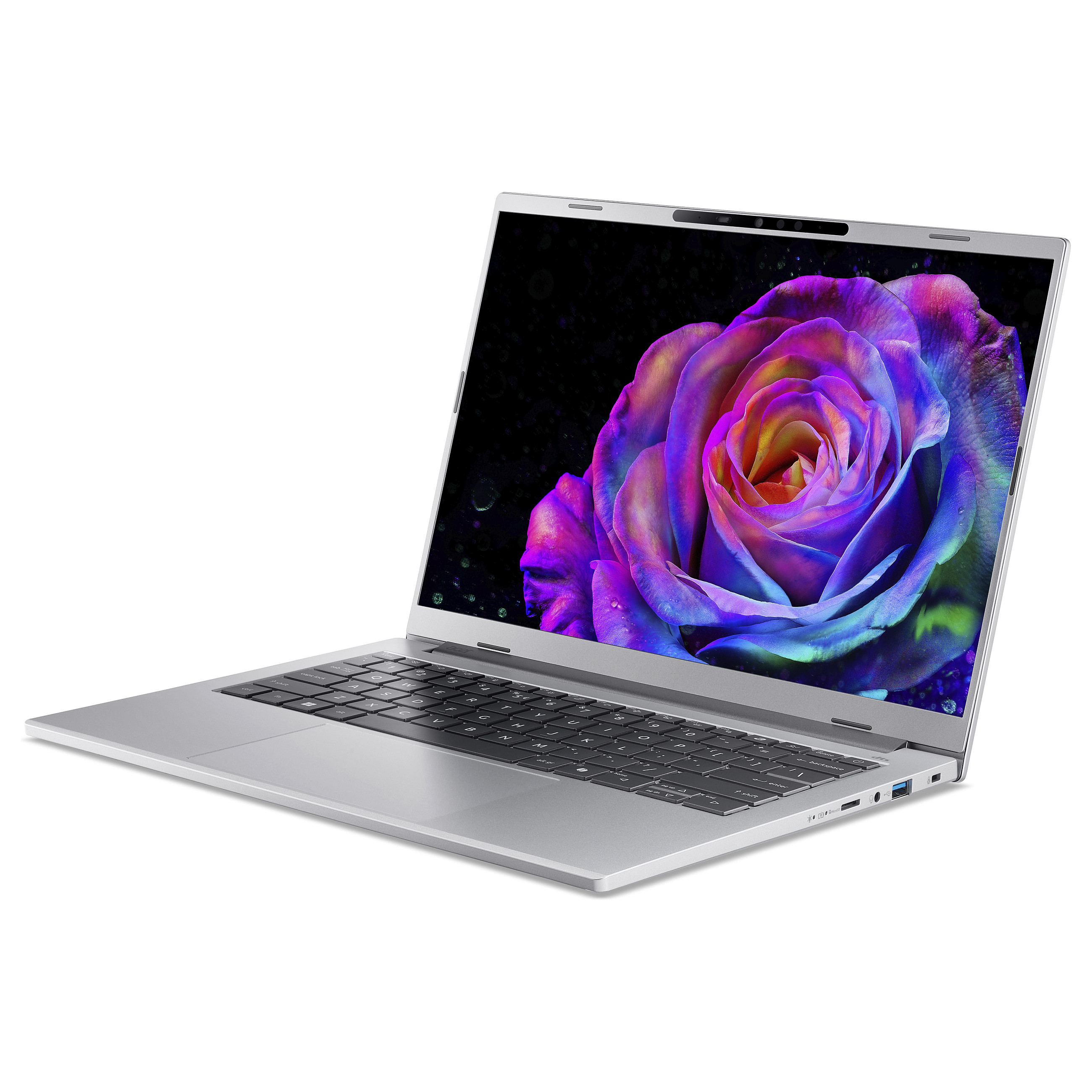 Laptop ACER Aspire 14 AI OLED A14-61M-R6YA (14", OLED, WUXGA, AMD Ryzen AI 5 340, 16GB, 1TB SSD, AMD Radeon 840M, Windows 11 Home, US tipkovnica, Srebrna)-2