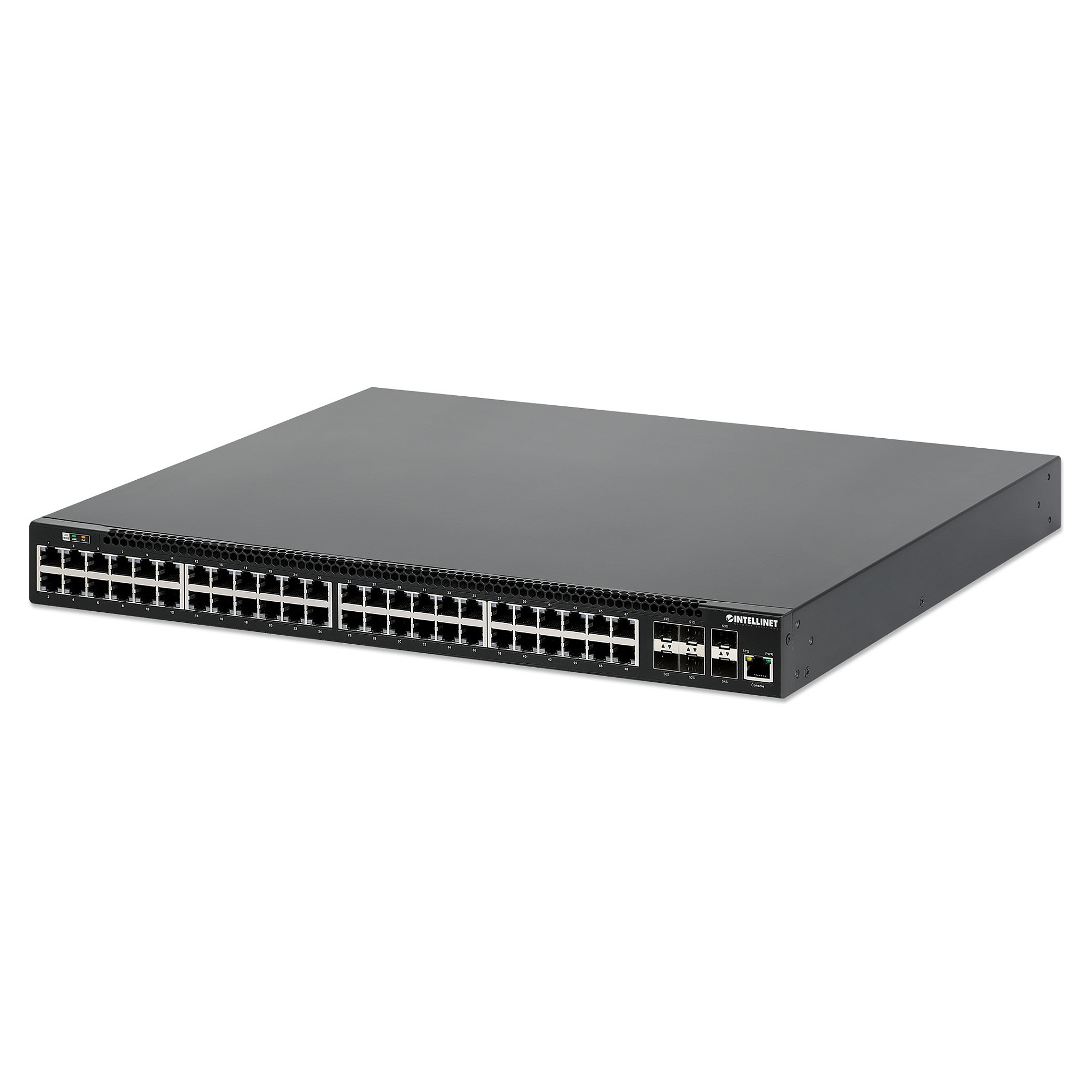 Mrežni Switch INTELLINET 54-Port PoE+ Managed, 6x 10GbE SFP+, 850W