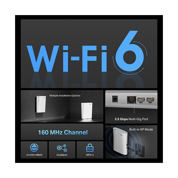 TP-Link WL-Repeater RE6000XD (AX6000 Wi-Fi Range Extender)-3