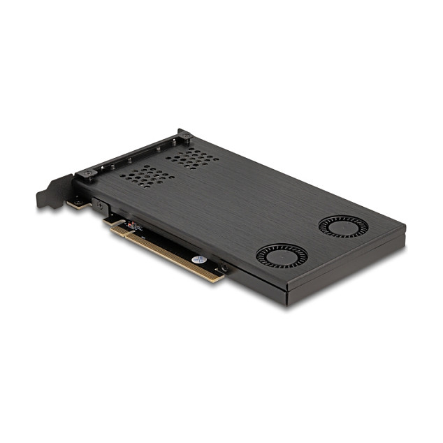 PCI Express x16 Karte Wechselrahmen fÃ¼r 2 x M.2 NVMe SSD - Bifurcation-1