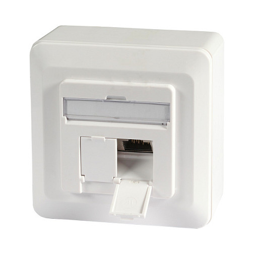 Mrežna utičnica EFB Elektronik K5512.1, Cat.6A, 2xRJ45, nadžbukna, bijela boja