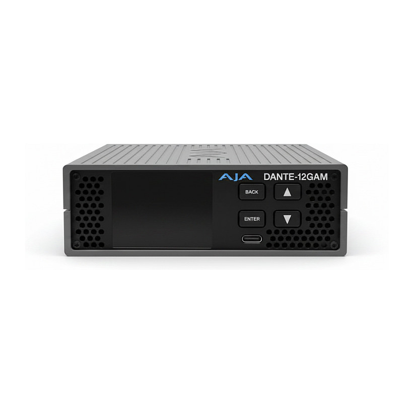 AJA DANTE-12GAM-TR-BNC 12G-SDI / Dante Audio Embedder/Disembedder
