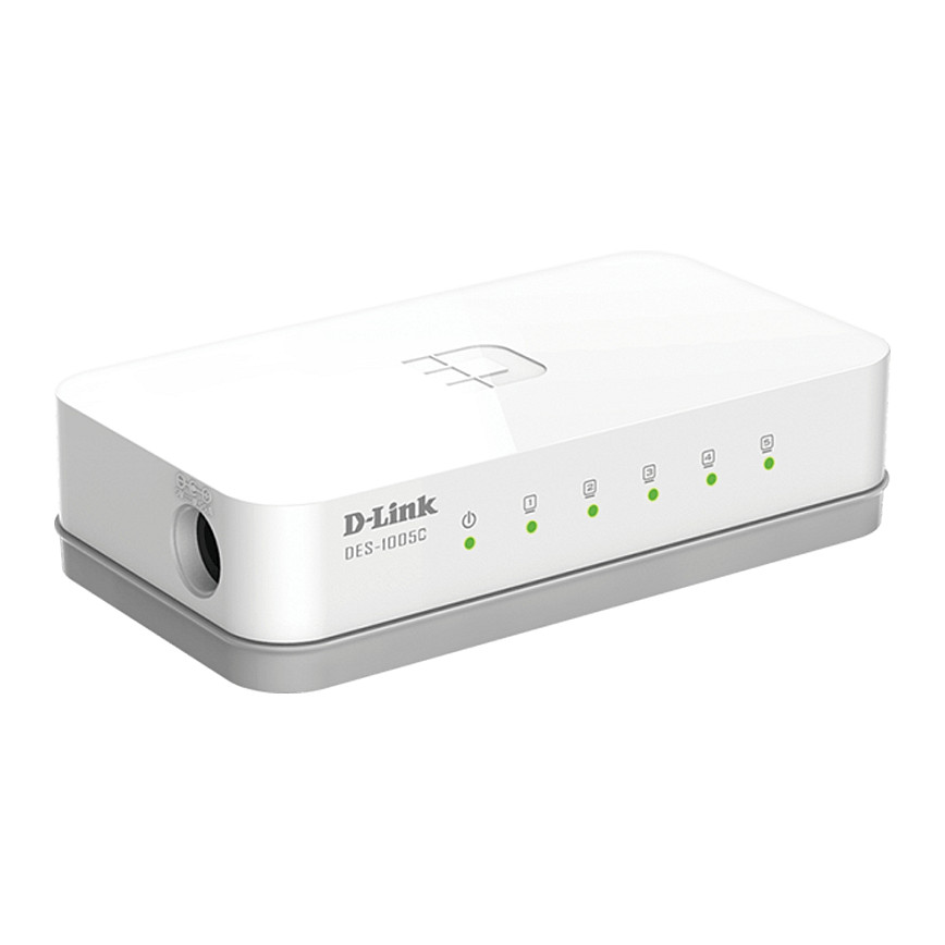 Mrežni switch D-LINK DES-1005C/E (5-portni, 10/100 Mbps)-1