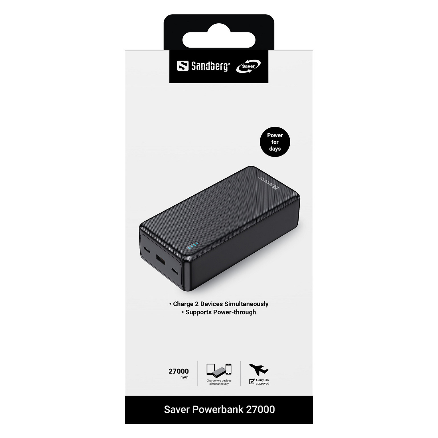 SANDBERG Saver Powerbank 27000-1