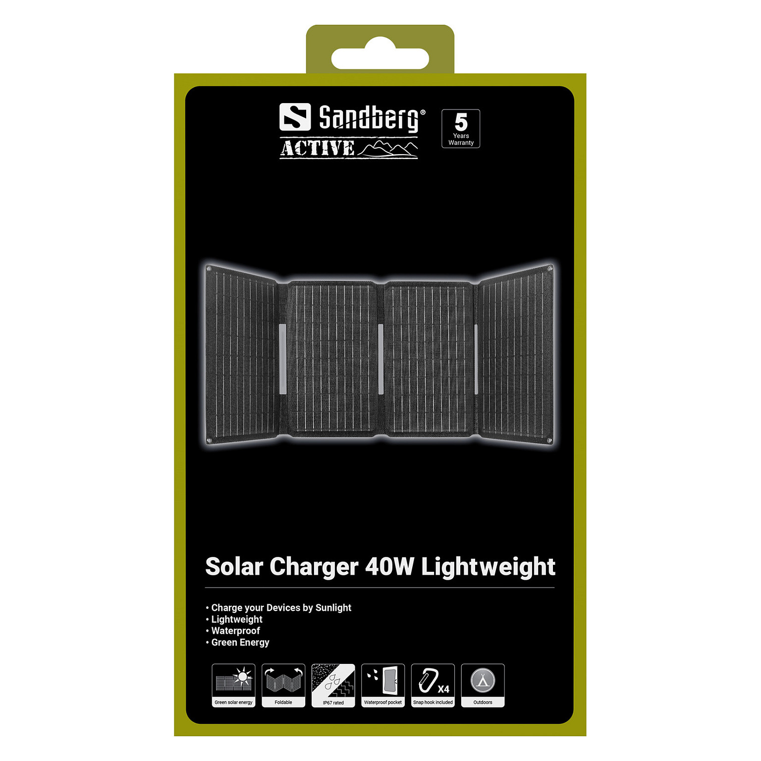421-20 SANDBERG Solar Panel Akku 40 W-5