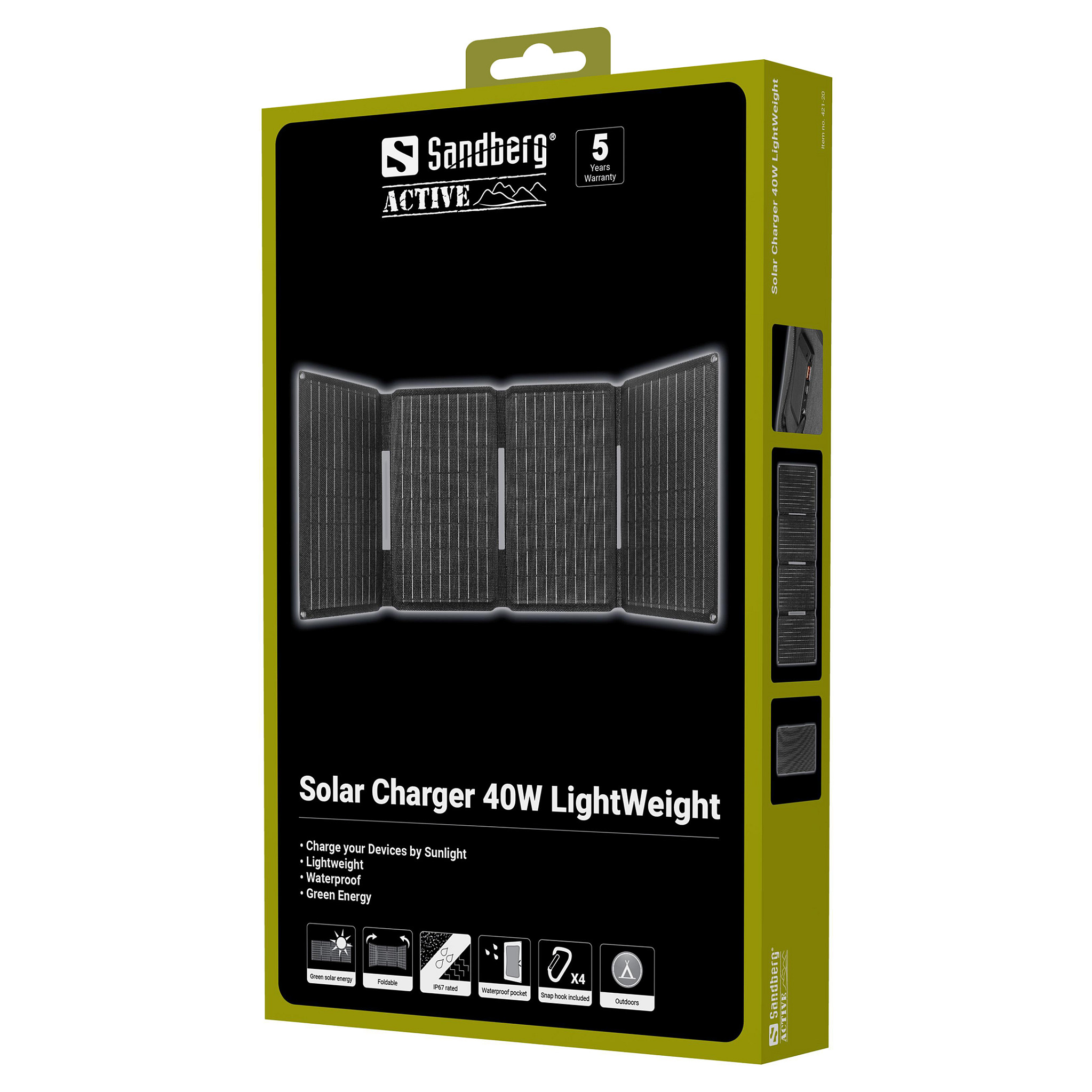421-20 SANDBERG Solar Panel Akku 40 W-6