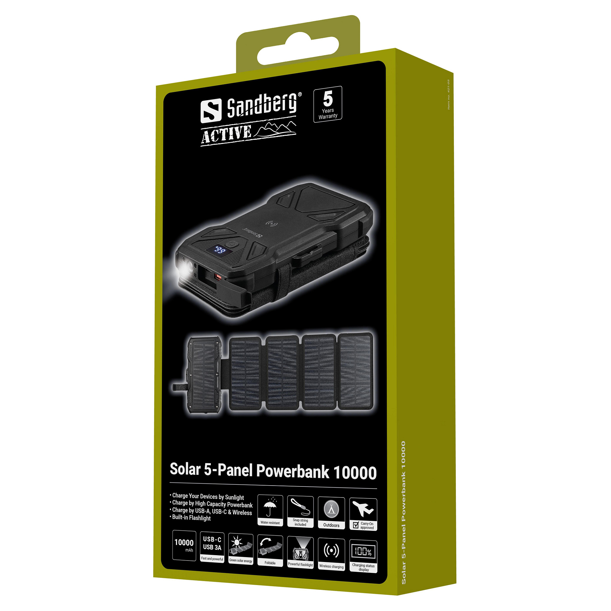 421-05 SANDBERG 5-Panel Solar Powerbank-10