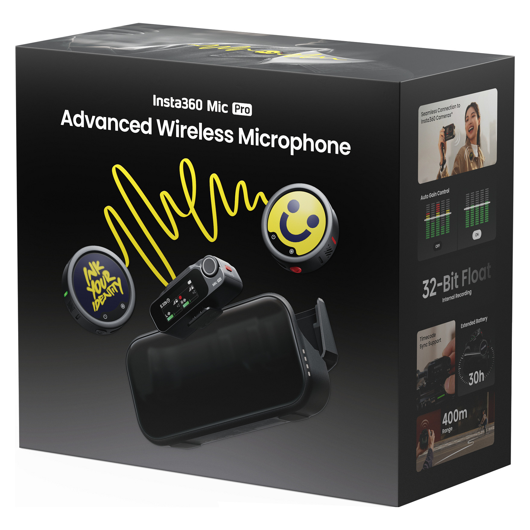 Bežični mikrofonski sustav INSTA360 Mic (2 TX + 1 RX)-8