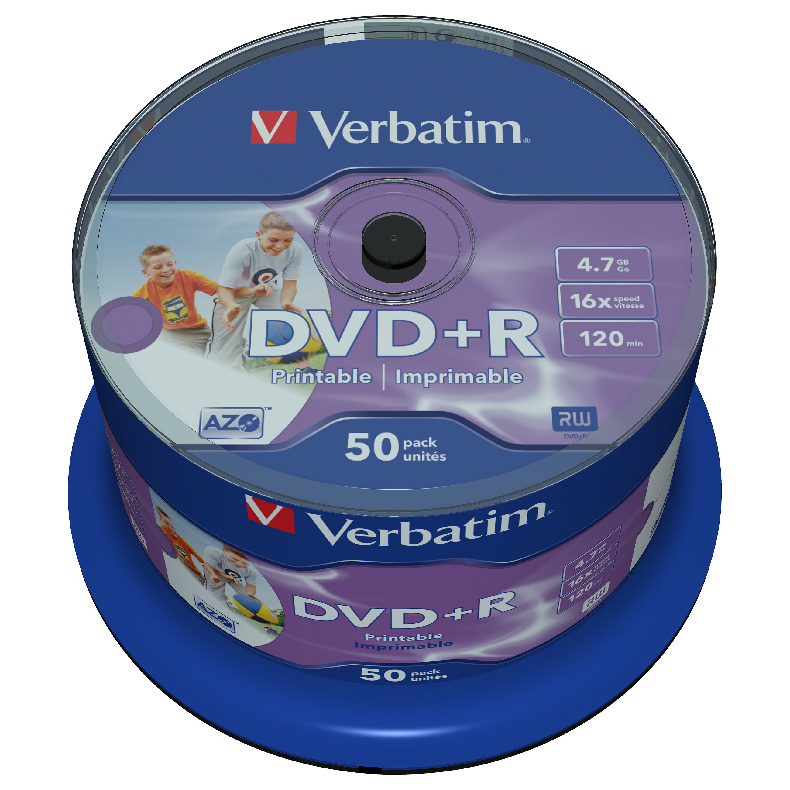 Verbatim DVD+R Rohlinge AZO 4.7GB Datenspeicher (50er Pack)-3