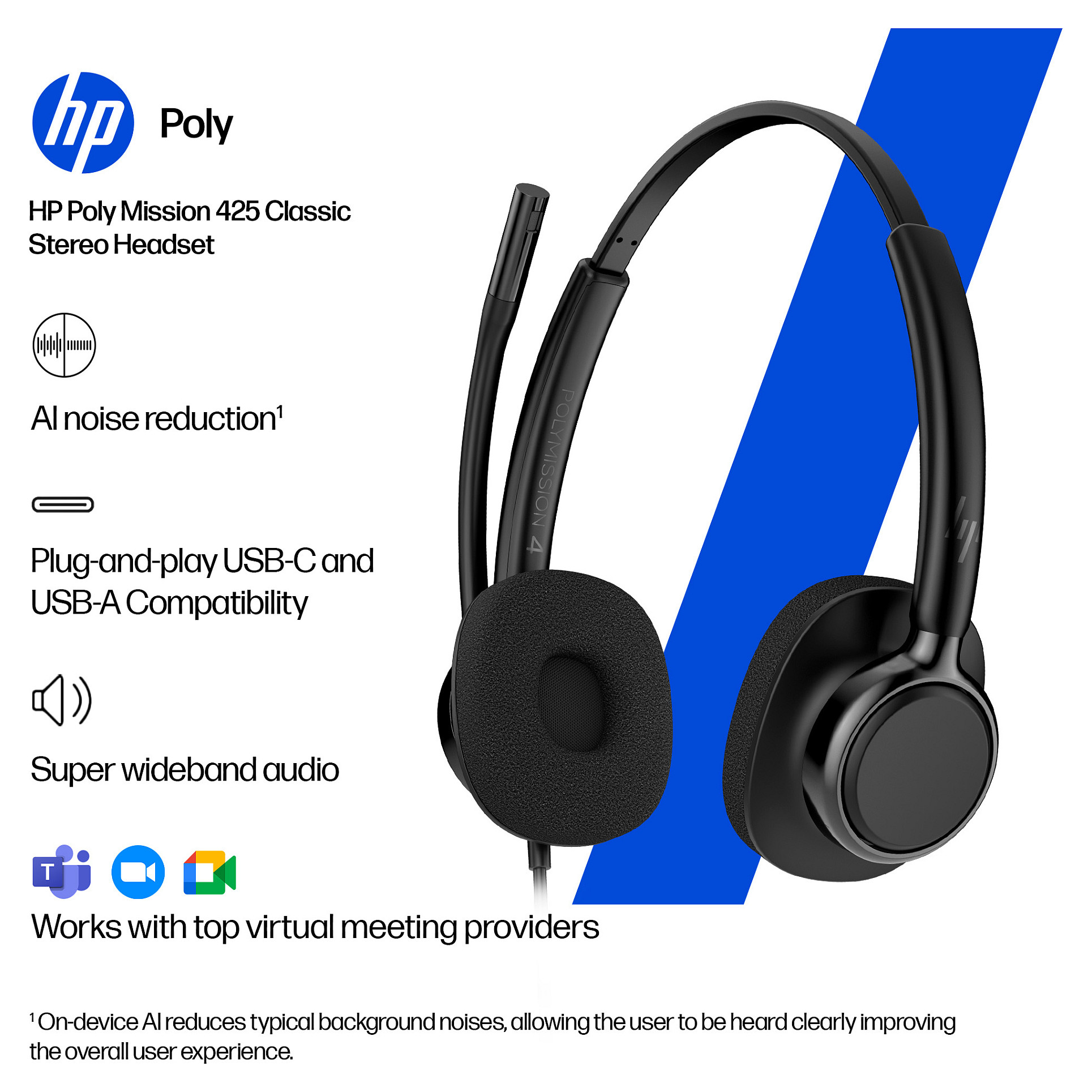 HP POLY MISSION 425 AI NOISE-4