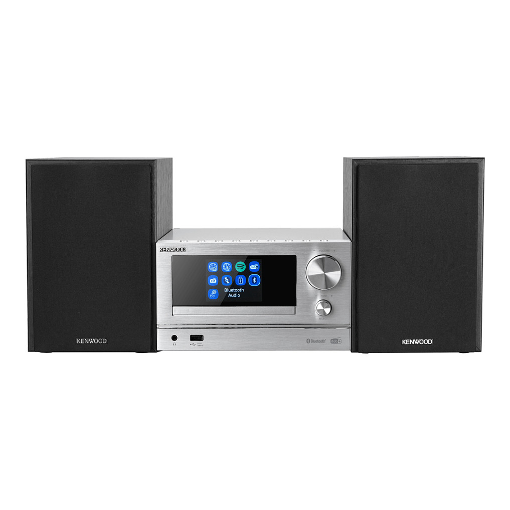 Mikro Hi-Fi linija KENWOOD M-7000S-S (Bluetooth, Wi-Fi, CD, DAB+) srebrna boja