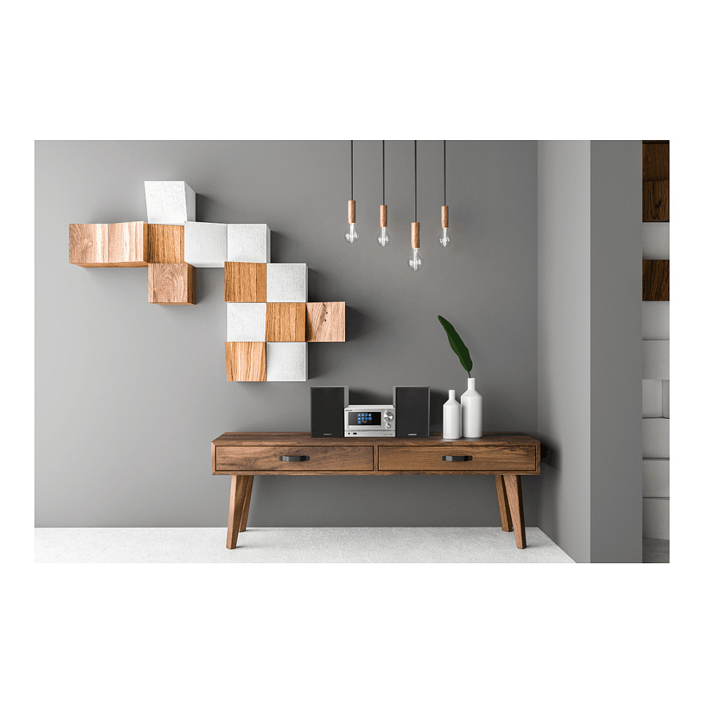 Mikro Hi-Fi linija KENWOOD M-7000S-S (Bluetooth, Wi-Fi, CD, DAB+) srebrna boja-1