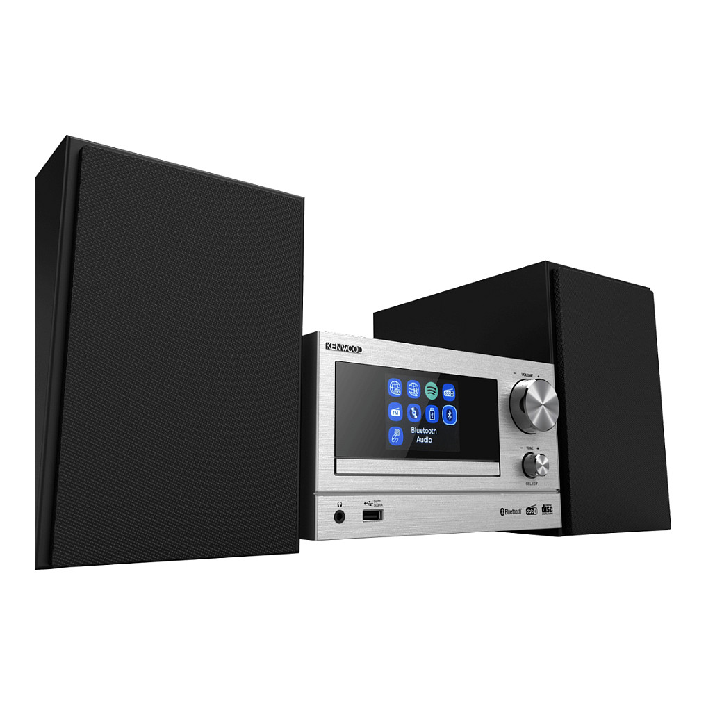 Mikro Hi-Fi linija KENWOOD M-7000S-S (Bluetooth, Wi-Fi, CD, DAB+) srebrna boja-2