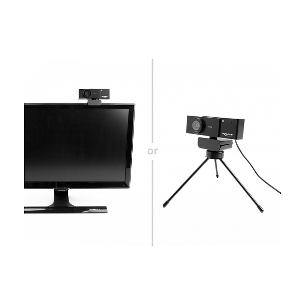 Web kamera DELOCK 96400 4K UHD s mikrofonom i stativom-5