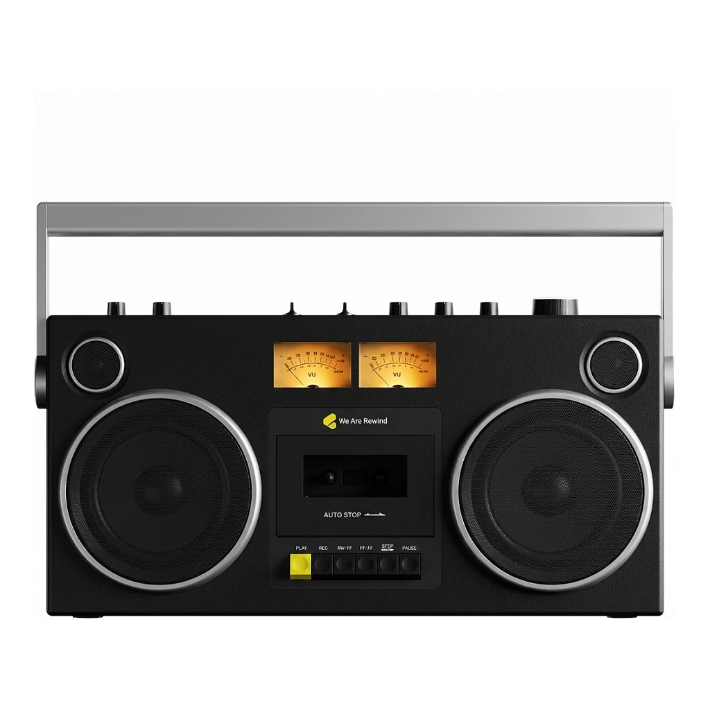 Prijenosni kazetofon WEAREREWIND Curtis s Bluetoothom, crna boja-0
