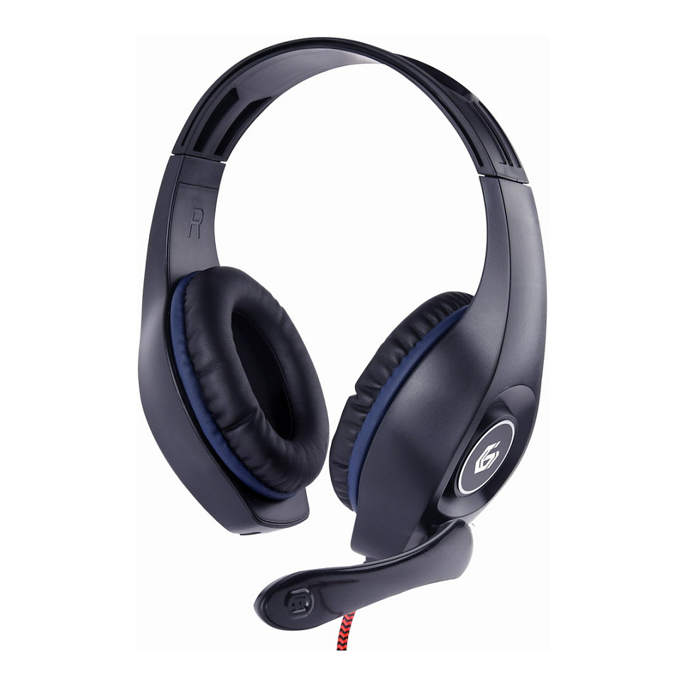 gembird Gaming-Headset LautstÃ¤rkereg, blau-schwarz, 3,5 mm