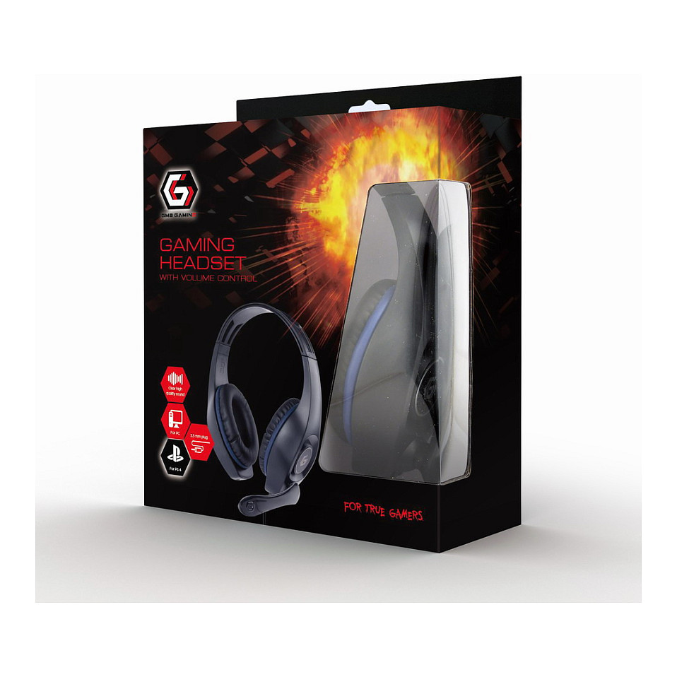 gembird Gaming-Headset LautstÃ¤rkereg, blau-schwarz, 3,5 mm-3