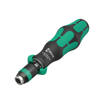 Wera Bits-Handhalter mit Ratschenfunktion 1/4". 838 RA-R M