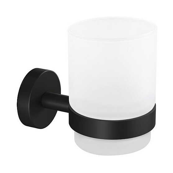 tesa Zahnputzbecherhalter MOON schwarz, weiÃŸ