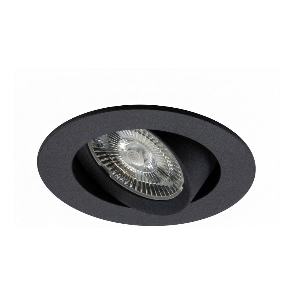 LED ugradbena svjetiljka SYNERGY 21 Helios, okrugla, zakretna, crna boja-0