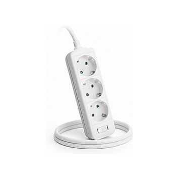 Produžni kabel HELOS CLASSIC s 3 utičnice (3m, bijela boja)-0