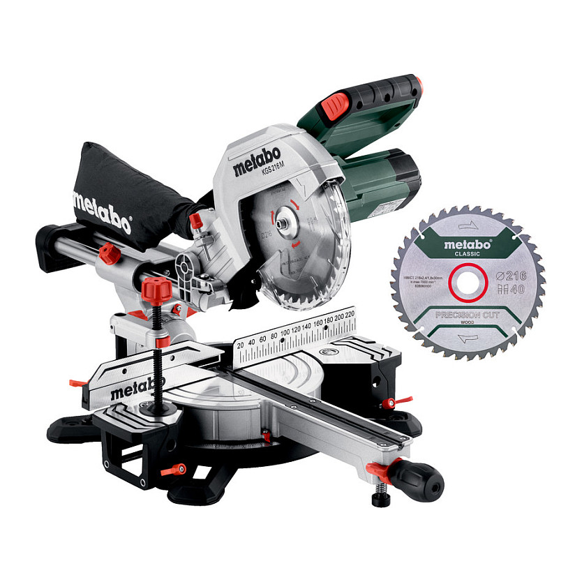 Potezna nagibna pila METABO KGS 216 M set (2 lista pile)-0