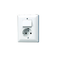 Jung AS 5576 UWW UP-Steckdose mit Wechselschalter-0
