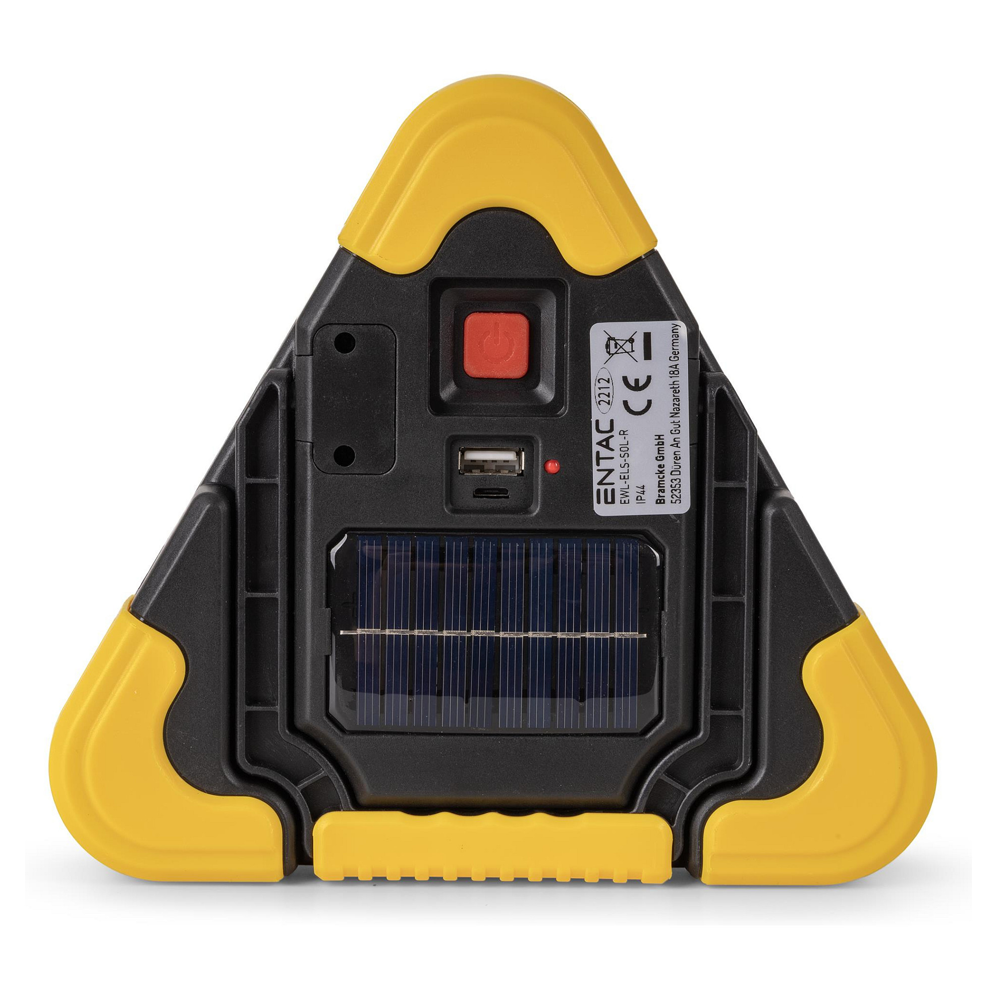 ENTAC solarna LED lampa upozorenja s power bank funkcijom-3
