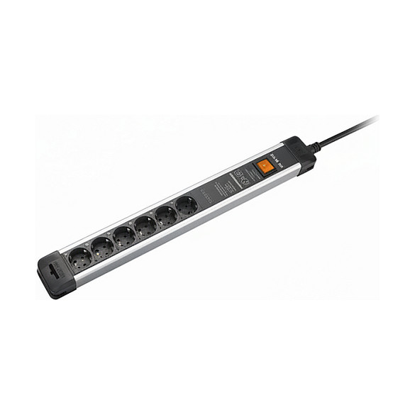 BACHMANN CONNECTUS 9xCEE7/3, 1xSchalter 2,0m CEE7/7 Grau-0
