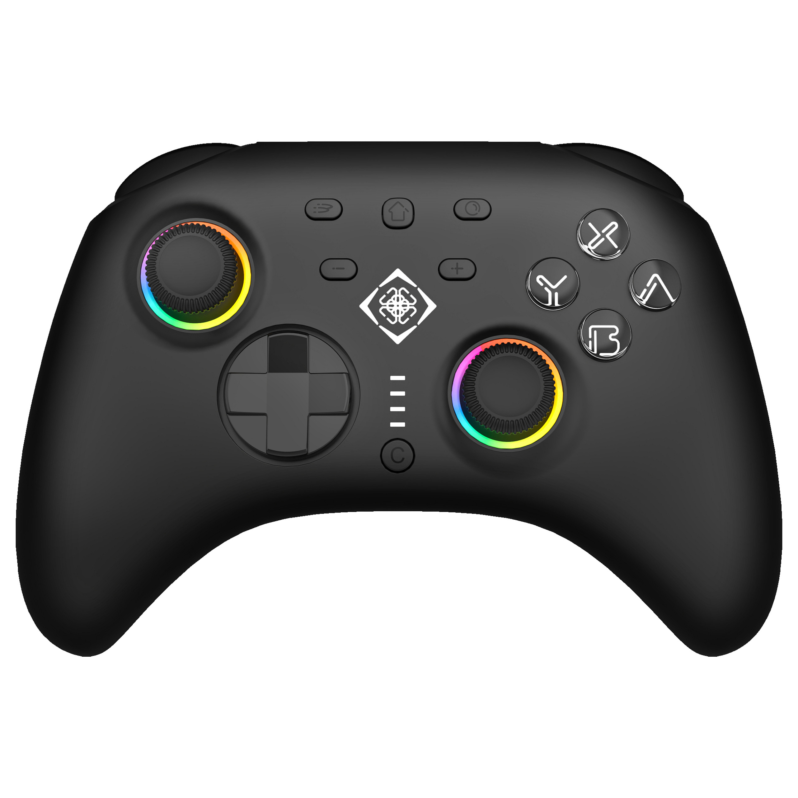 Bežični kontroler DELTACO GAM-142-C RGB za Switch/PC/Android/iOS, crna boja-0