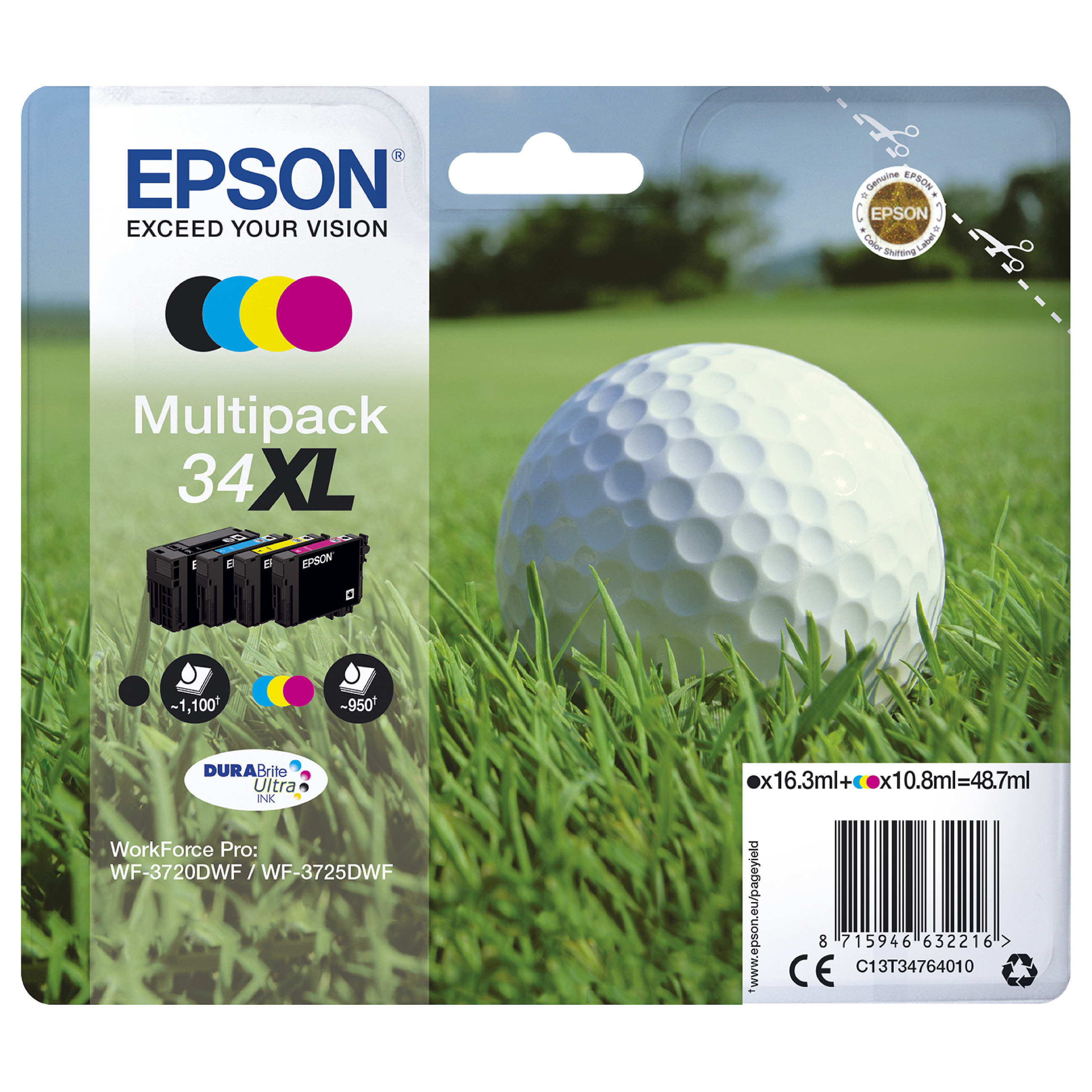 Tinta EPSON 34 Multipack (crna, cijan, magenta, žuta)-1