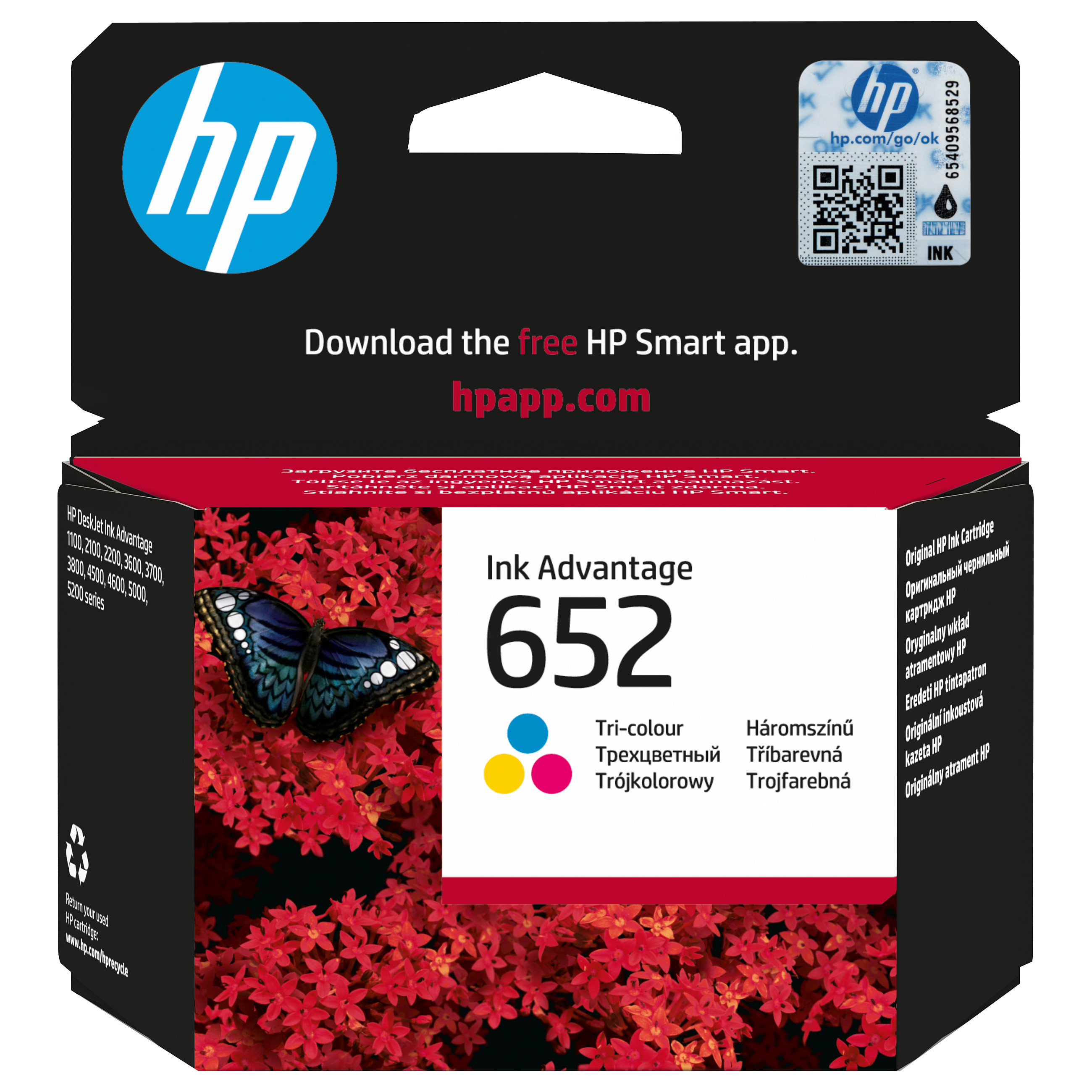 HP Ink No 652 HP652 HP 652 Color (F6V24AE)