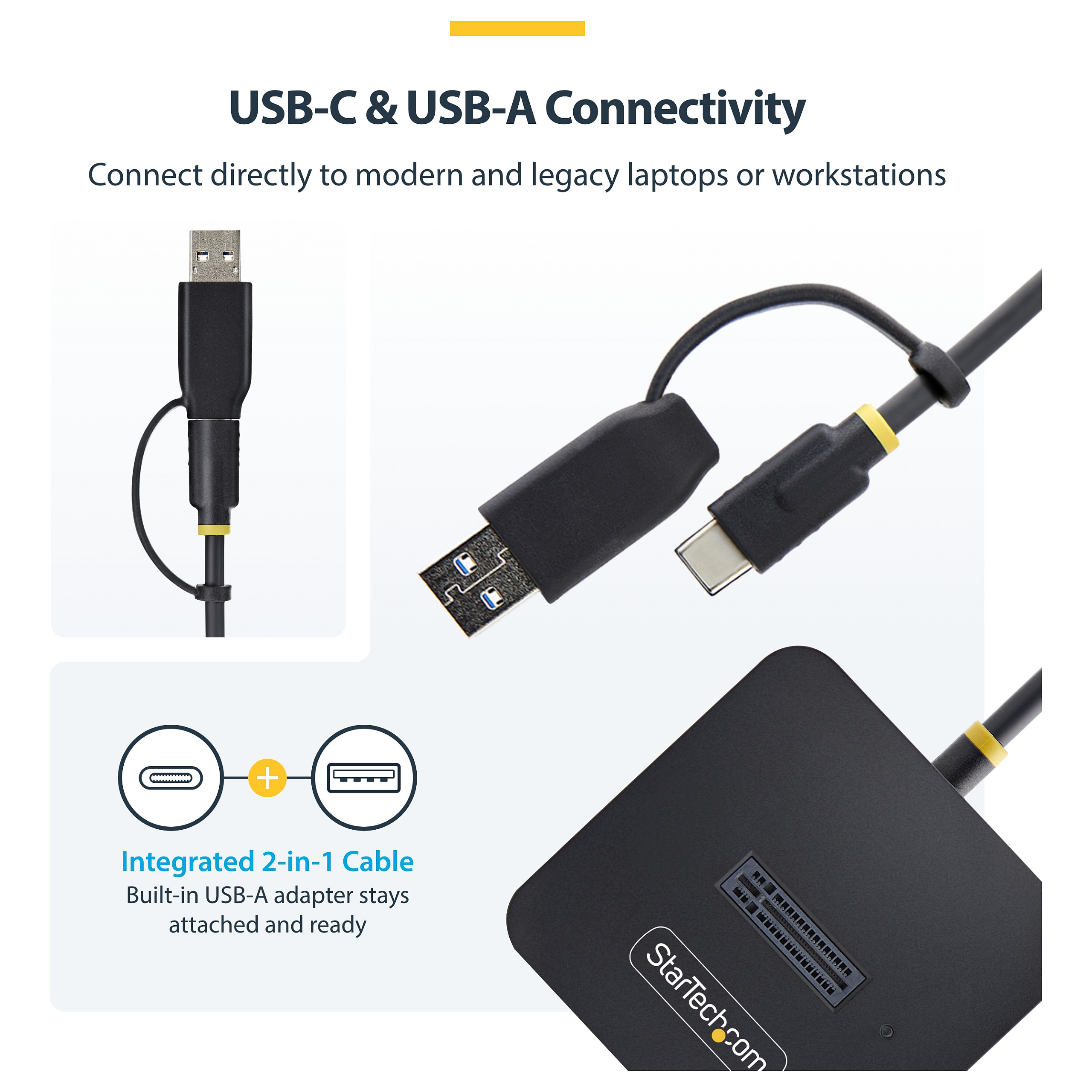 Kućište STARTECH za M.2 NVMe SSD USB 3.1 Gen 2 (10Gbps) - SM21BMU31C3-8