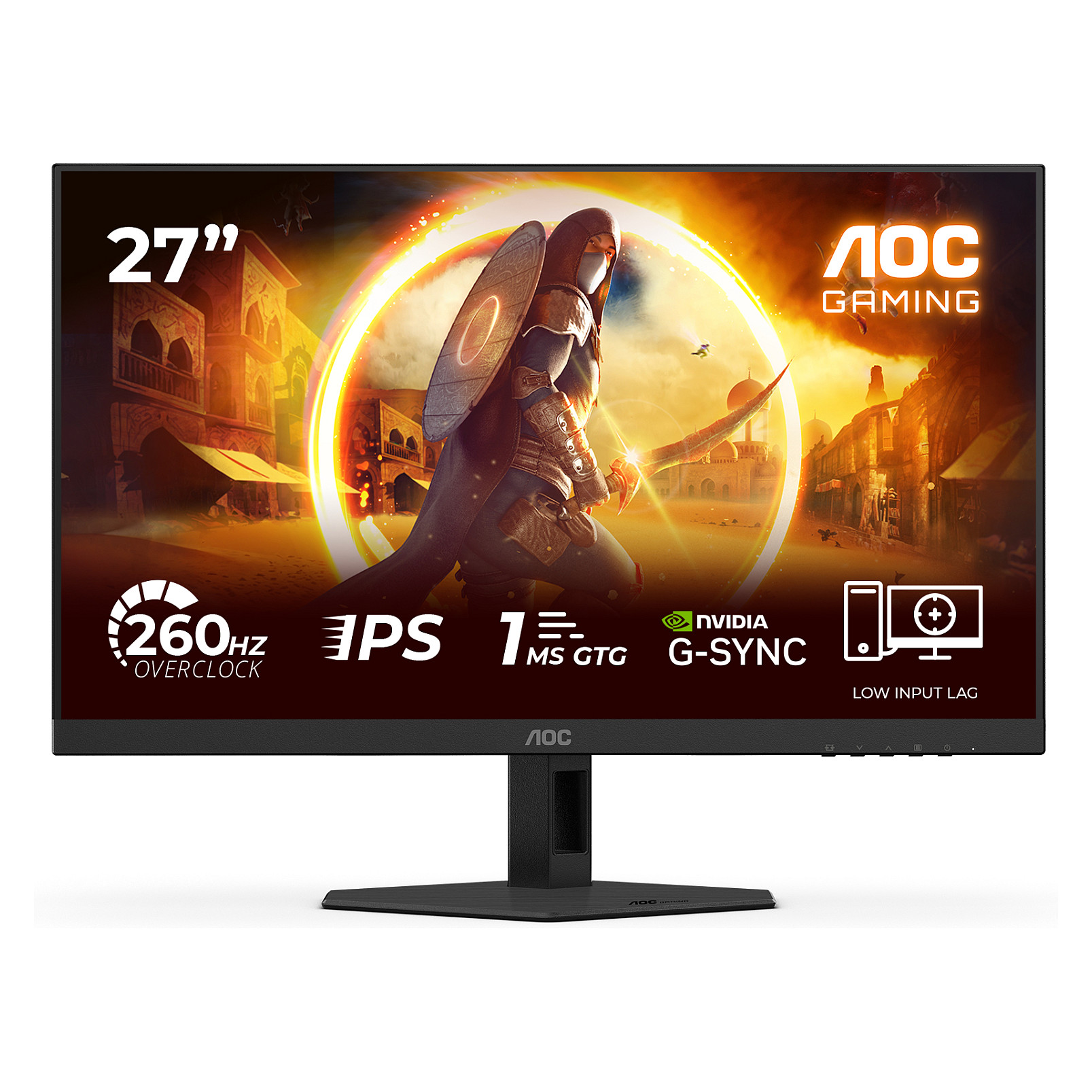 Monitor AOC Gaming 24G4ZR 23.8" (IPS, Full HD, 280Hz, 1ms, Adaptive-Sync, crna boja)-0