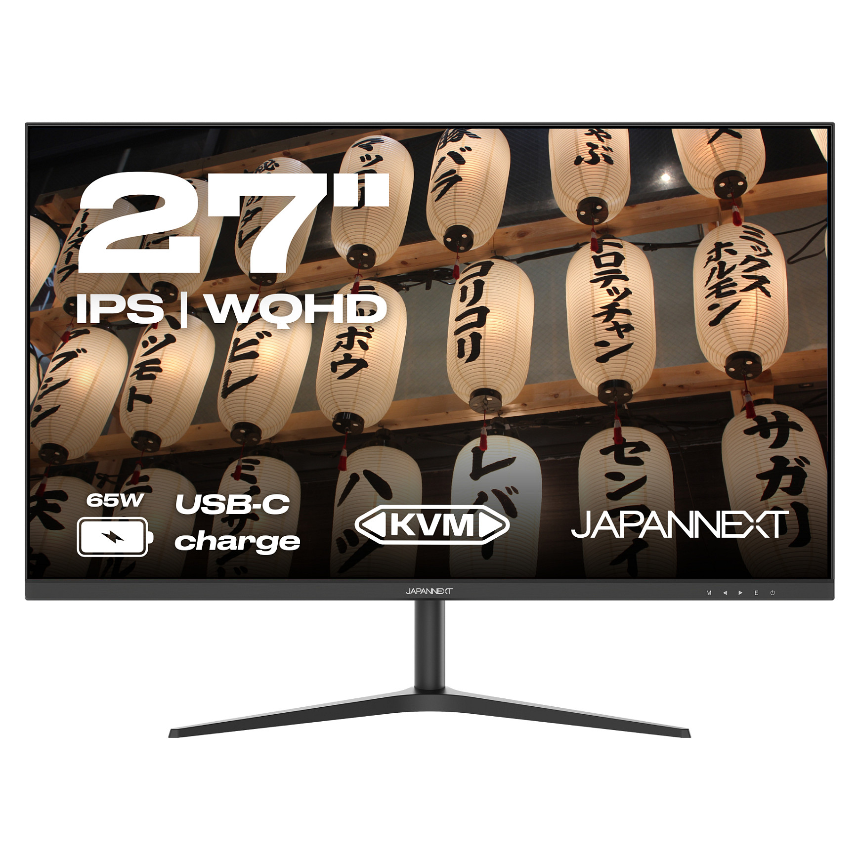 Monitor JAPANNEXT JN-IPS27WQHDR-C65W 27" (IPS, WQHD, 75Hz, USB-C 65W, KVM)-0