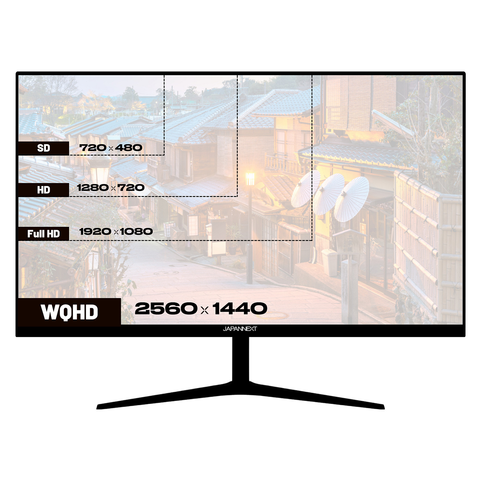 Monitor JAPANNEXT JN-IPS27WQHDR-C65W 27" (IPS, WQHD, 75Hz, USB-C 65W, KVM)-4