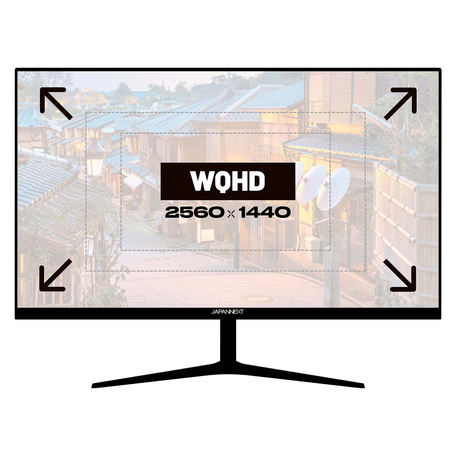 Monitor JAPANNEXT JN-IPS27WQHDR-C65W 27" (IPS, WQHD, 75Hz, USB-C 65W, KVM)-5