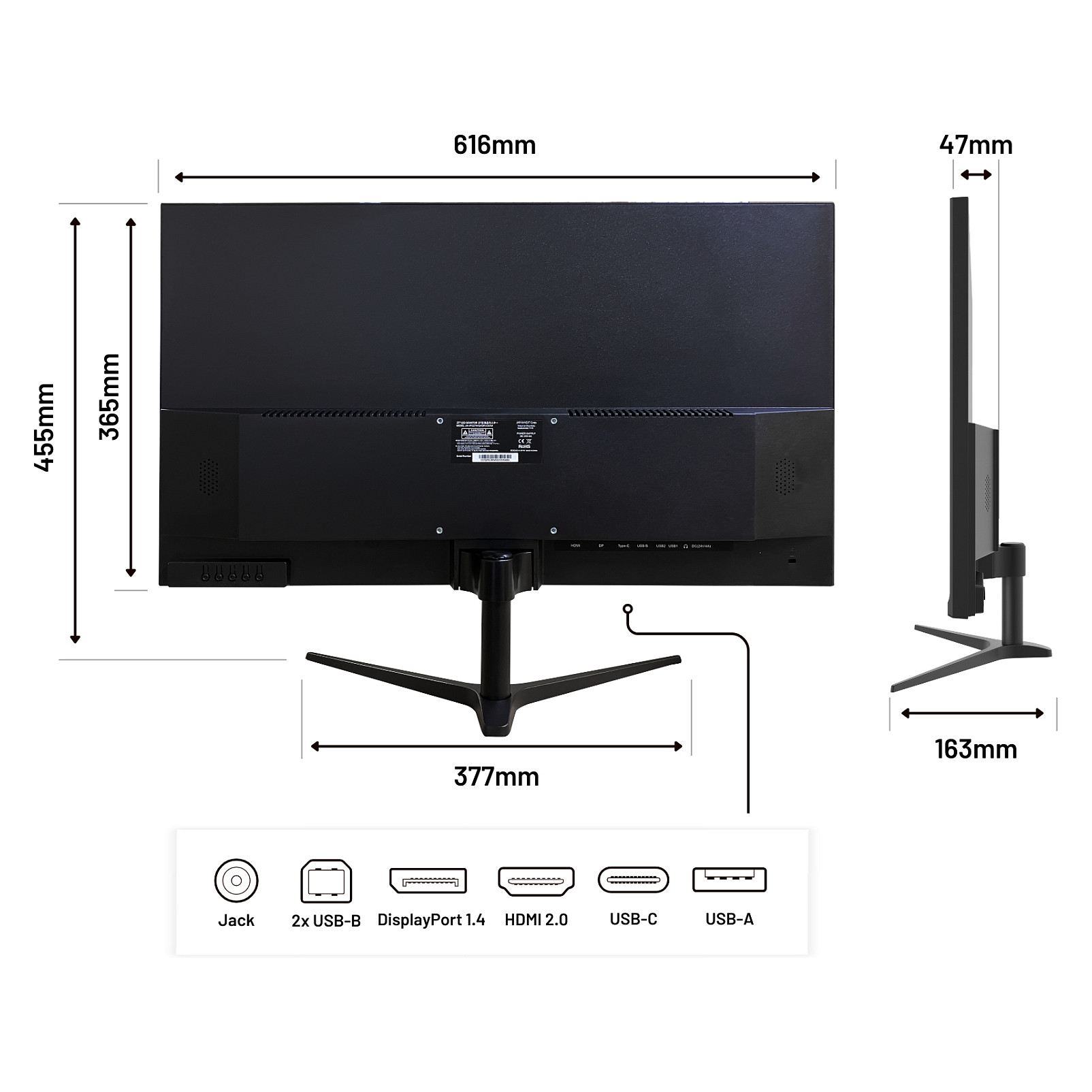 Monitor JAPANNEXT JN-IPS27WQHDR-C65W 27" (IPS, WQHD, 75Hz, USB-C 65W, KVM)-6