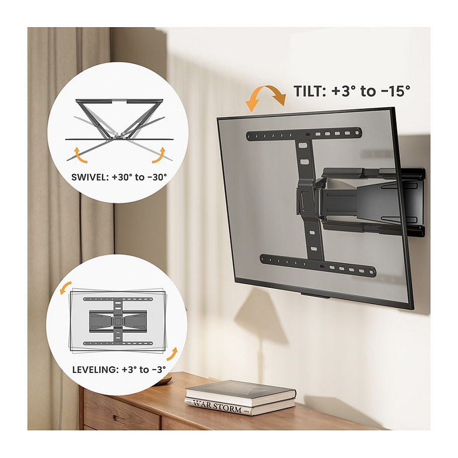 VALUE TV-Wandhalterung, ultra-slim, 43-90 Zoll, bis 50 kg-13