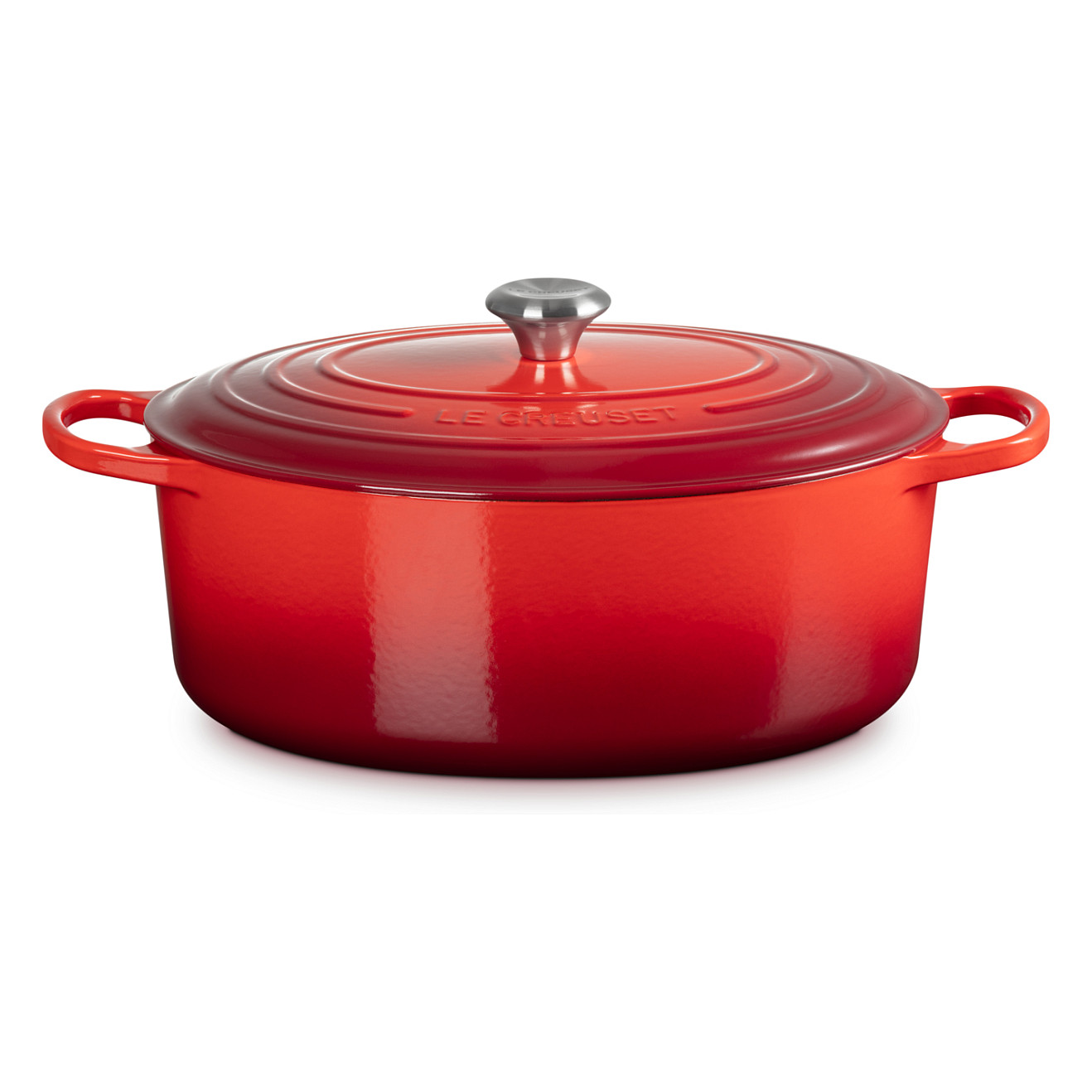LE CREUSET Signature ovalna posuda za pečenje 35 cm, trešnja crvena boja-0