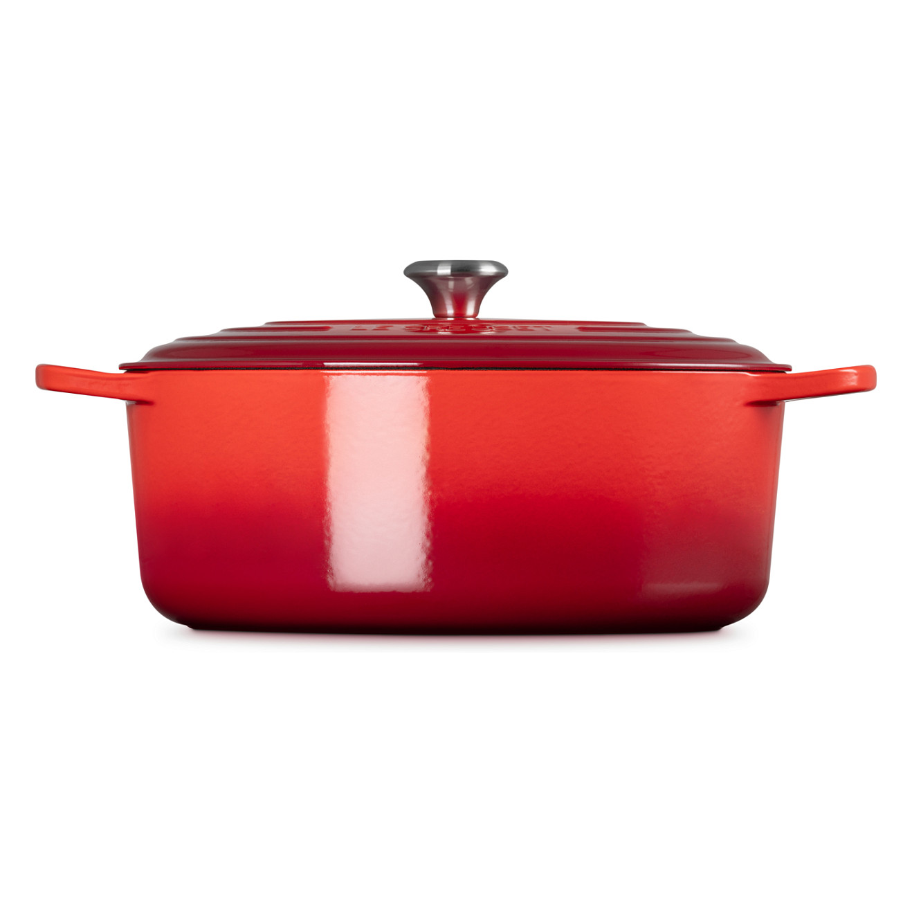 LE CREUSET Signature ovalna posuda za pečenje 35 cm, trešnja crvena boja-2