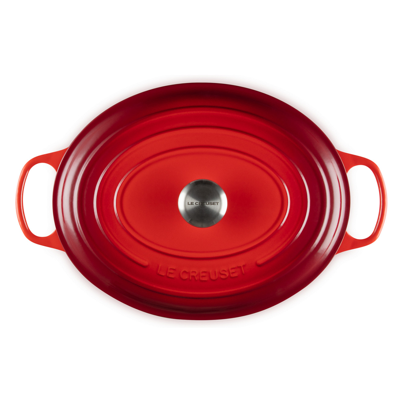 LE CREUSET Signature ovalna posuda za pečenje 35 cm, trešnja crvena boja-3