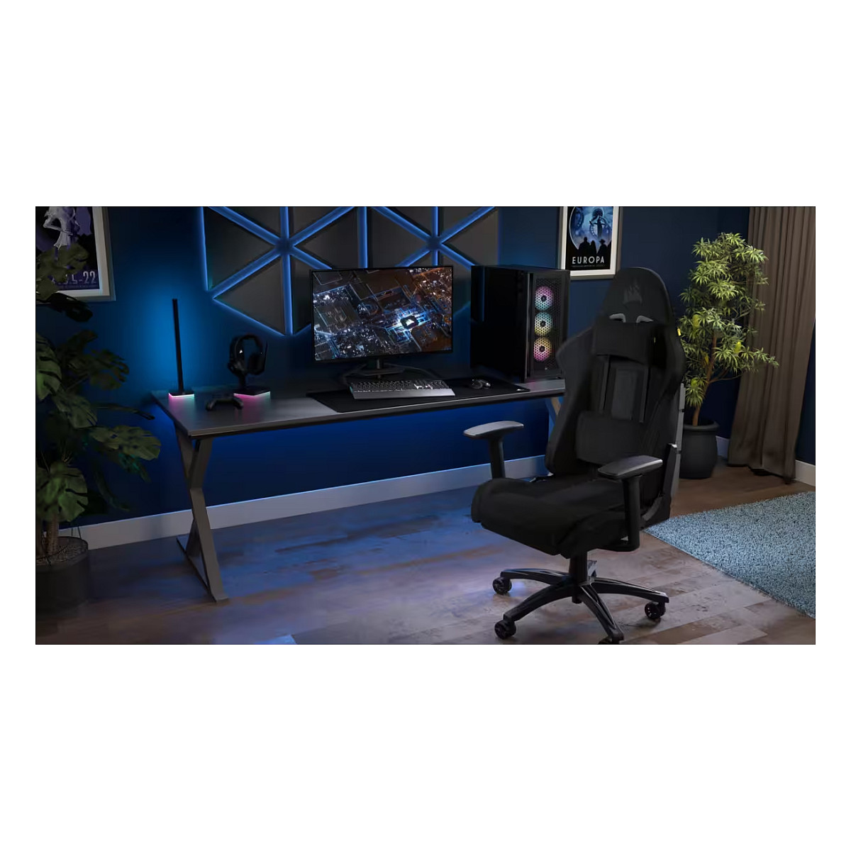 Gaming stolica CORSAIR TC100 RELAXED (tkanina, crna boja)-17