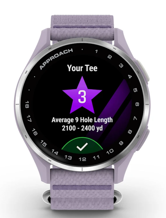 Pametni sat GARMIN Approach J1 (1,2" AMOLED, GPS, 5 ATM, ljubičasta boja)-1