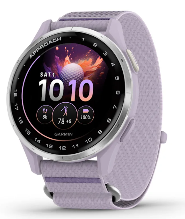 Pametni sat GARMIN Approach J1 (1,2" AMOLED, GPS, 5 ATM, ljubičasta boja)