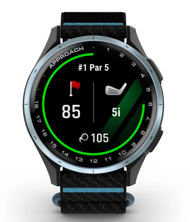 Pametni sat GARMIN Approach J1 (1,2" AMOLED, GPS, 5 ATM, plava boja)-1