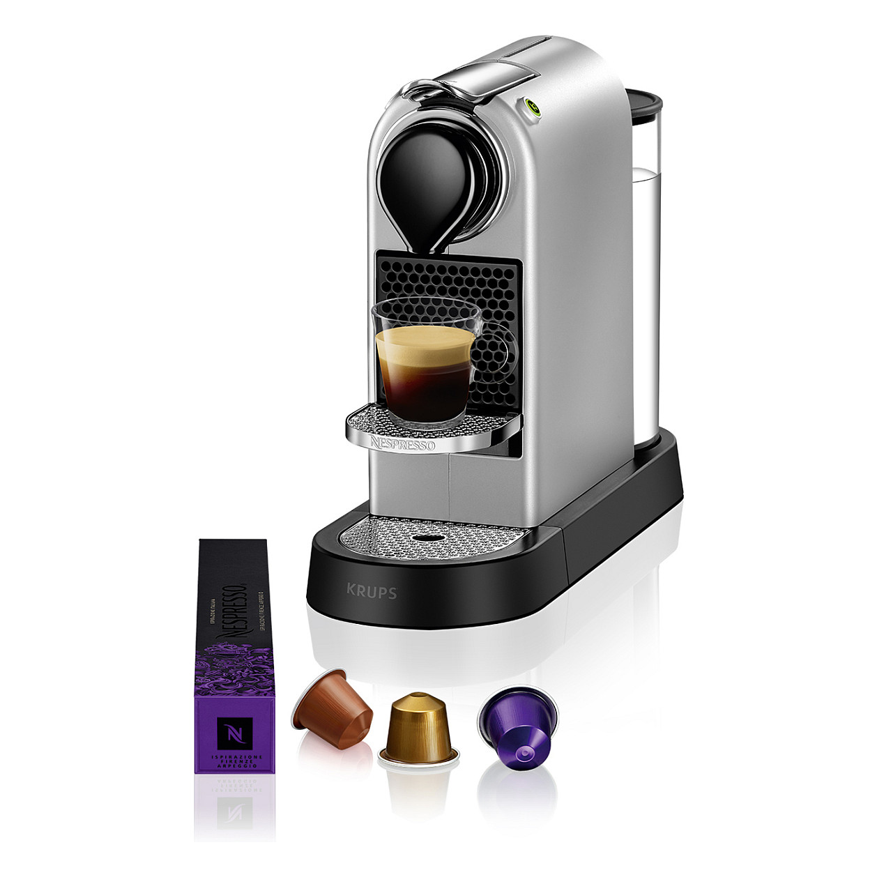 Krups Kaffeemaschine Nespresso CitiZ silber-0