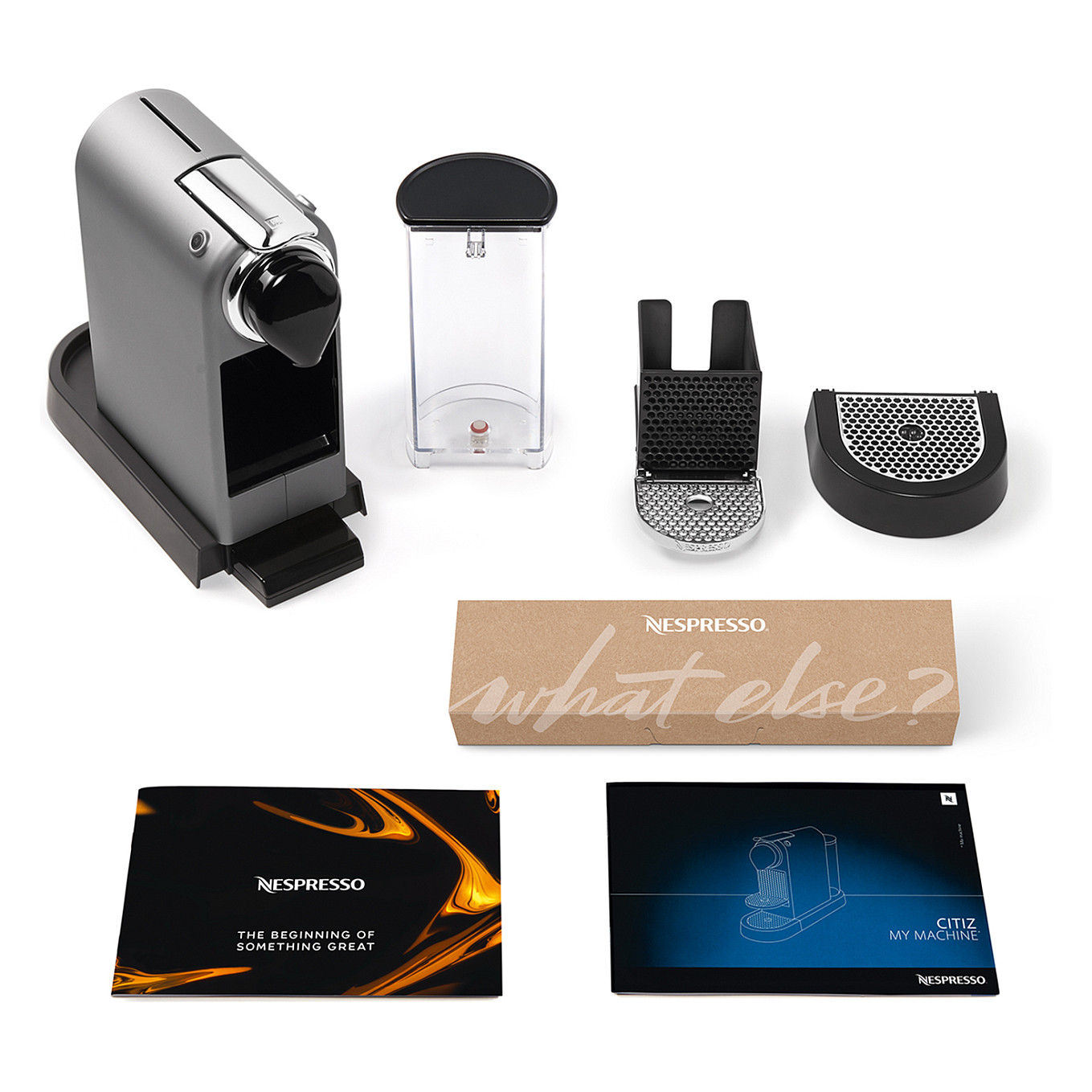Krups Kaffeemaschine Nespresso CitiZ silber-1