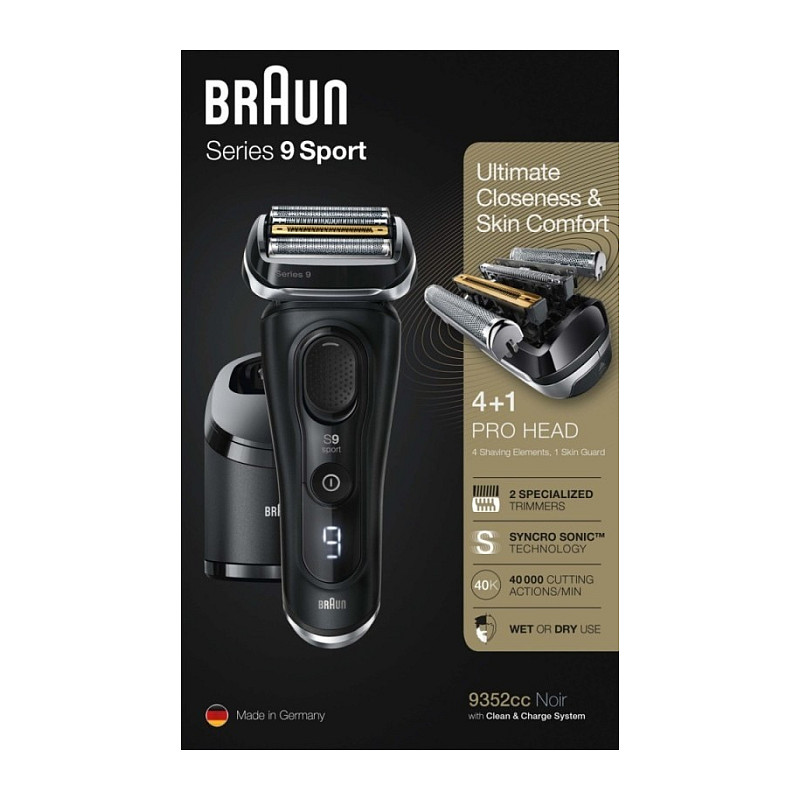Električni brijaći aparat BRAUN Series 9 9352cc Wet&Dry s Clean&Charge stanicom-7