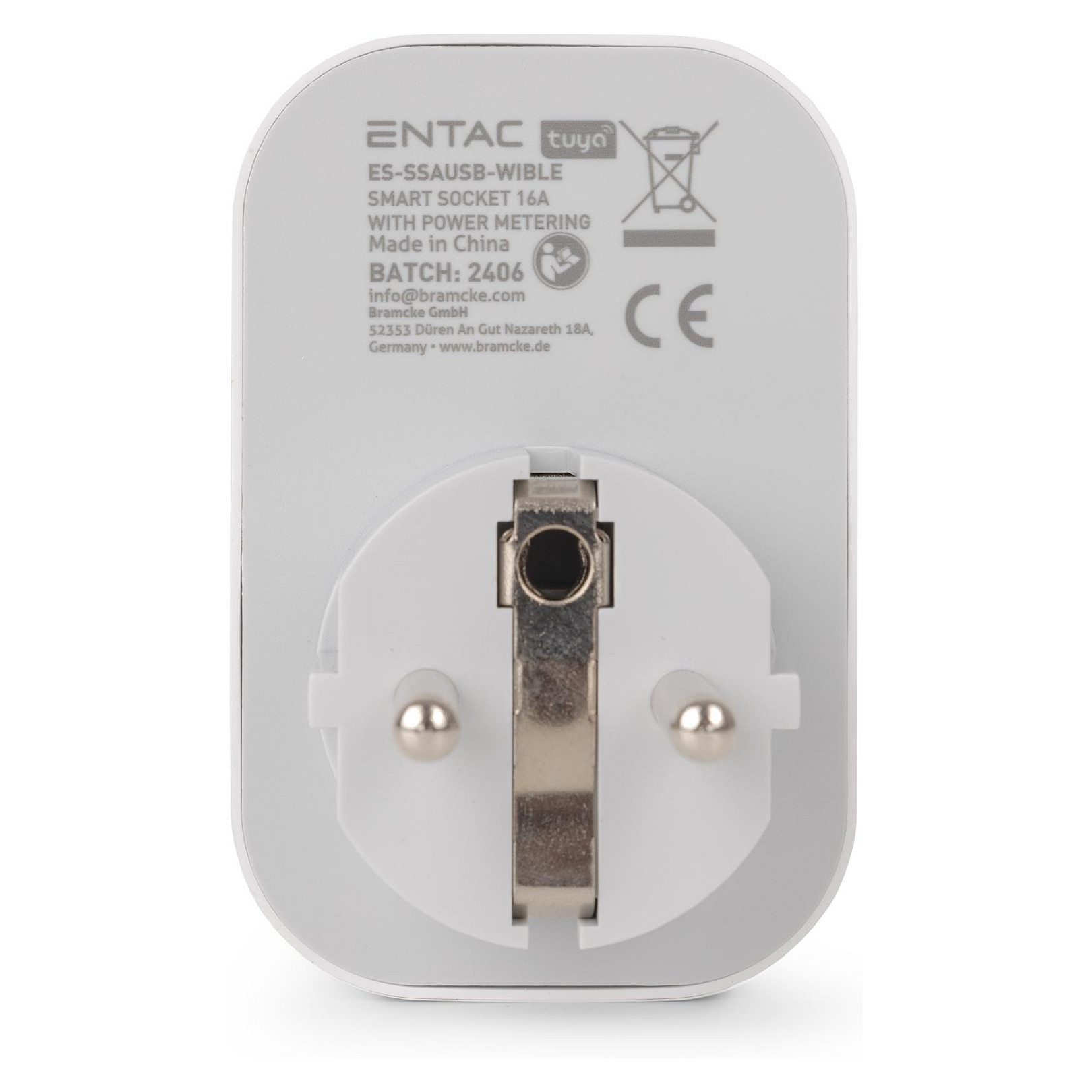 Pametna utičnica ENTAC Wi-Fi s 2x USB-A i 1x USB-C priključkom-3